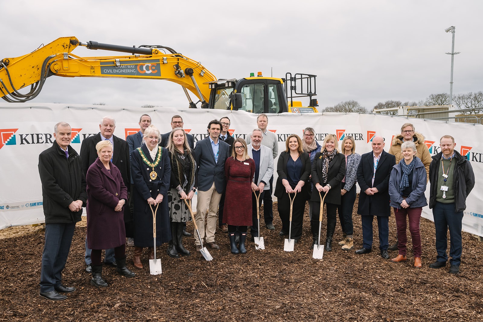 Ground breaking ceremony at Combe Valley Hospital