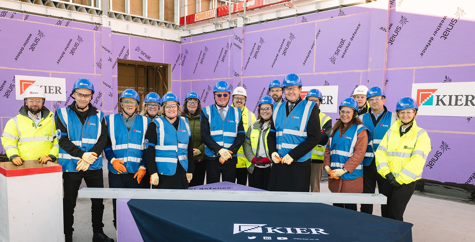 Topping Out ceremony on site of new Combe Valley hospital thumbnail